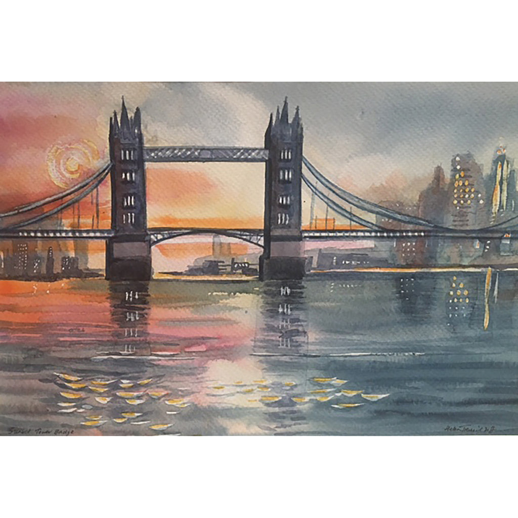Sunset Tower Bridge by Helen Trevisiol Duff