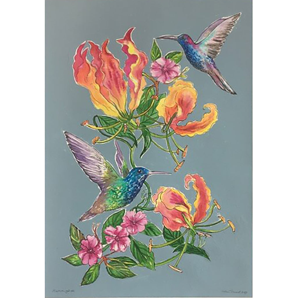 Hummingbirds by Helen Trevisiol Duff Artist