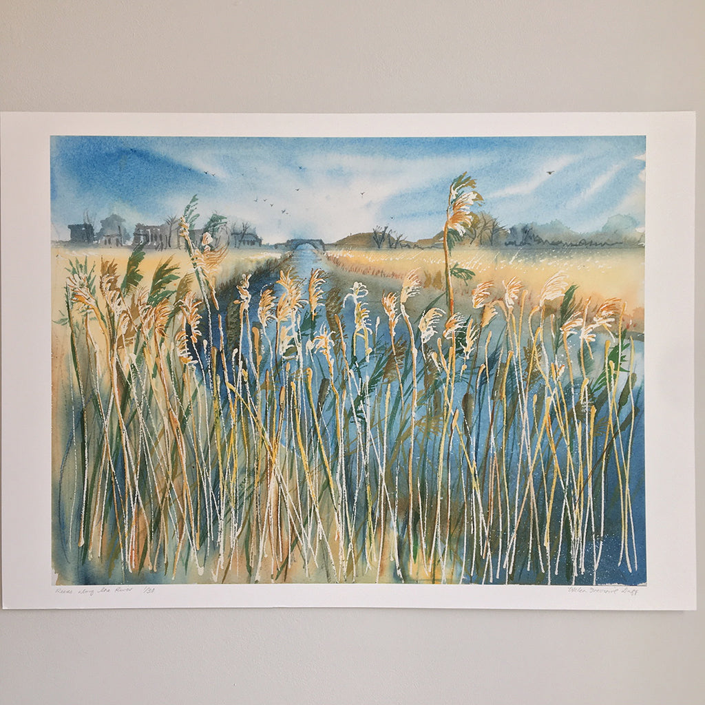 Reeds Along The River by Helen Trevisiol Duff giclée print full